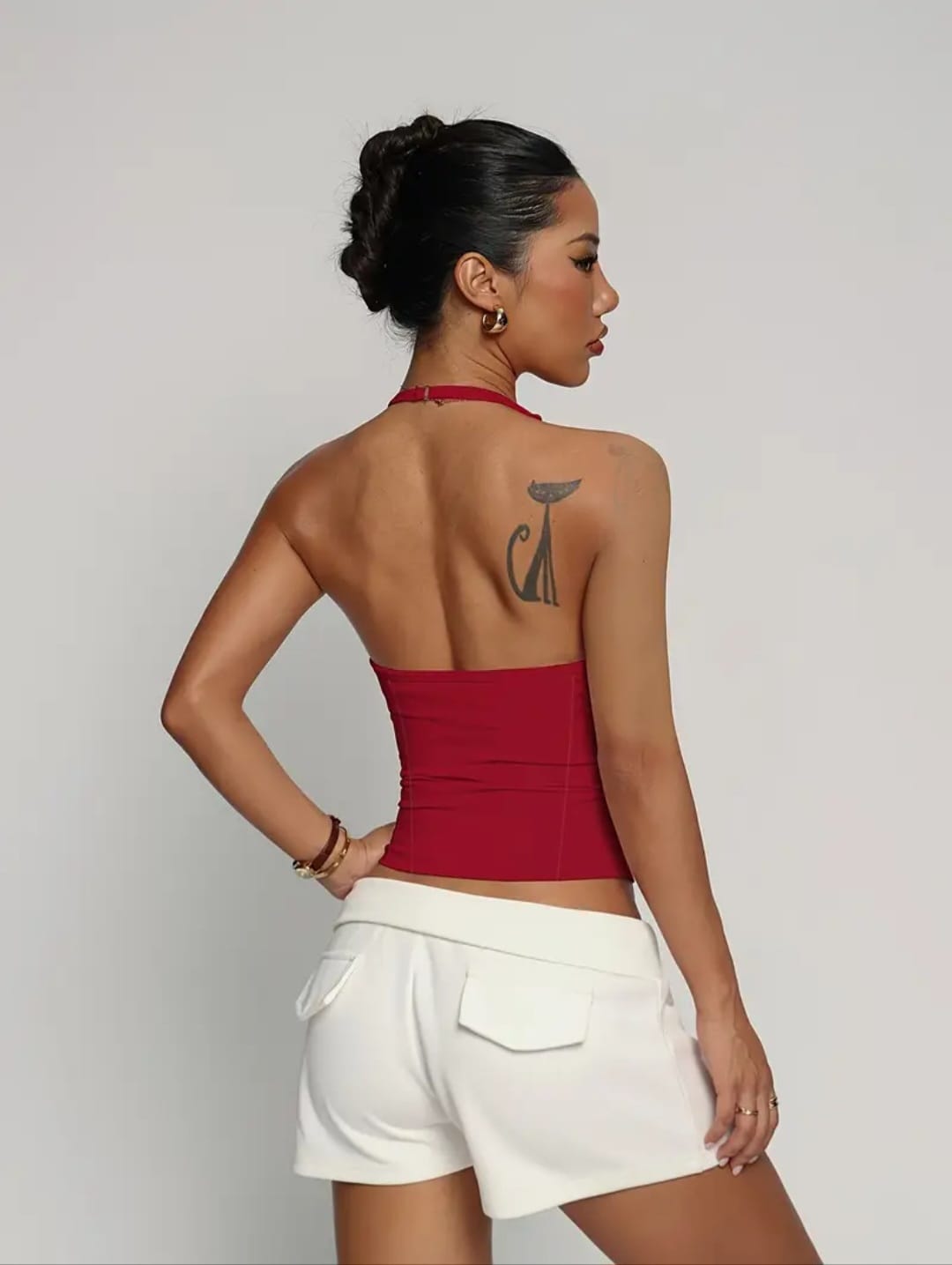 Camiseta con Espalda Libre